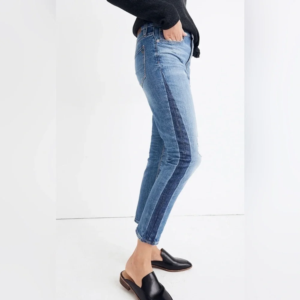 Madewell The High-Rise Slim Boyjean in Raebrook Wash Eco Edition‎ 25